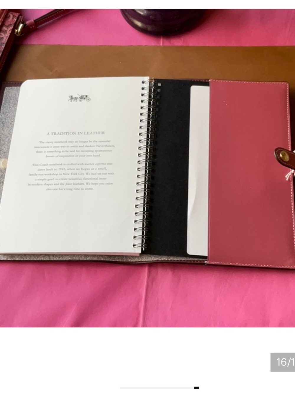 💐 COACH MONOGRAM NOTEBOOK 💐 - Picture 12 of 12